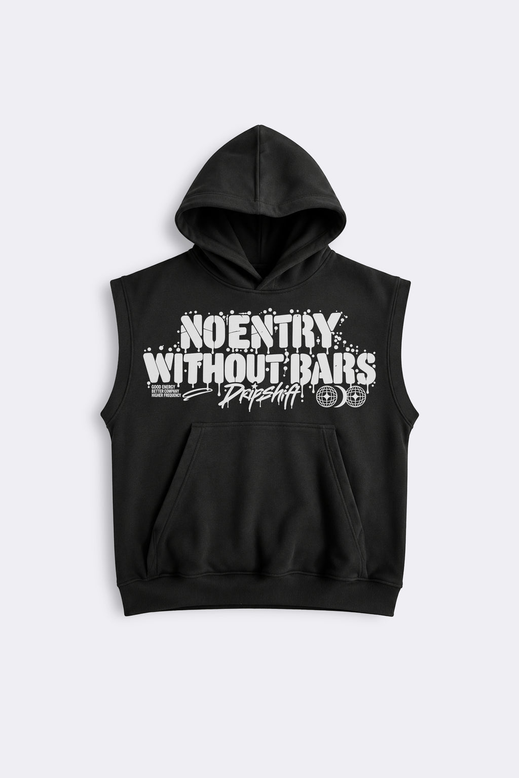 NO ENTRY SLEEVELESS HOODIE
