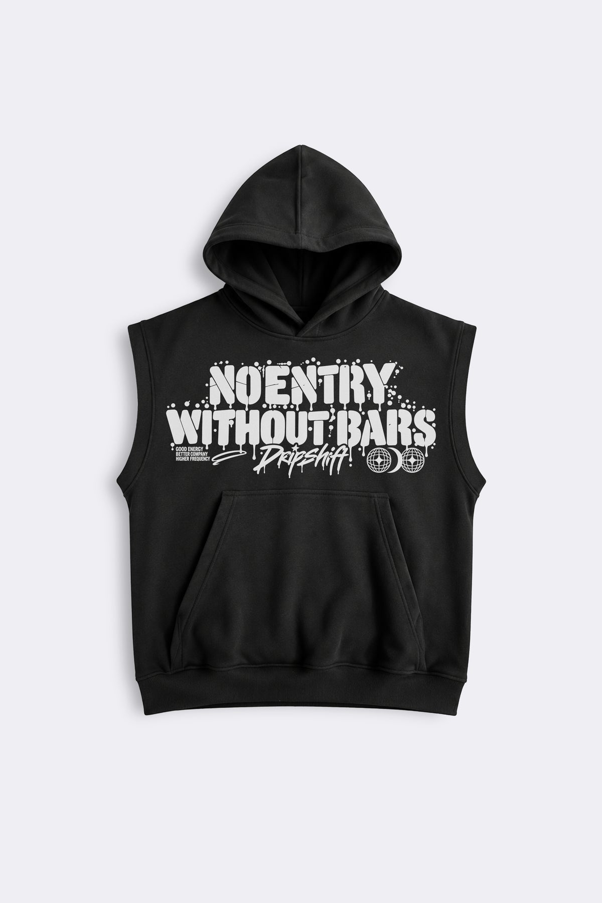 NO ENTRY SLEEVELESS HOODIE