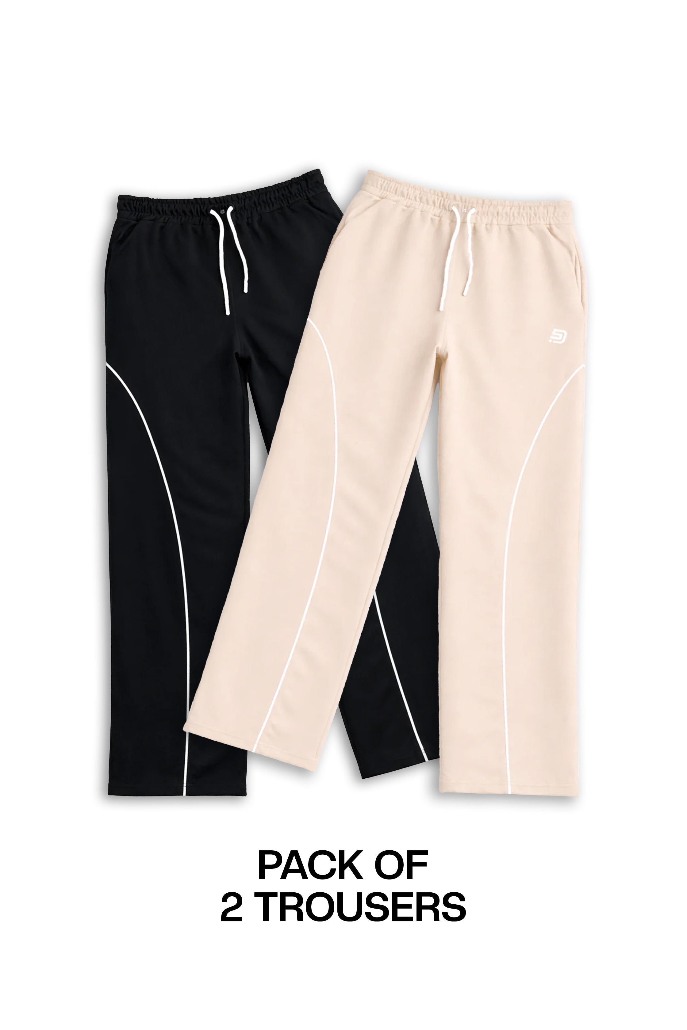 Pack Of 2 Baggy Trousers