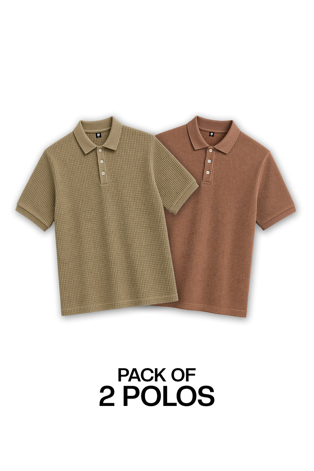 Pack Of 2 Classic Button Polos