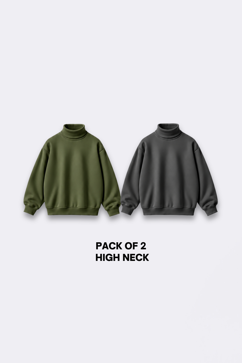 PACK OF 2 HIGH NECK