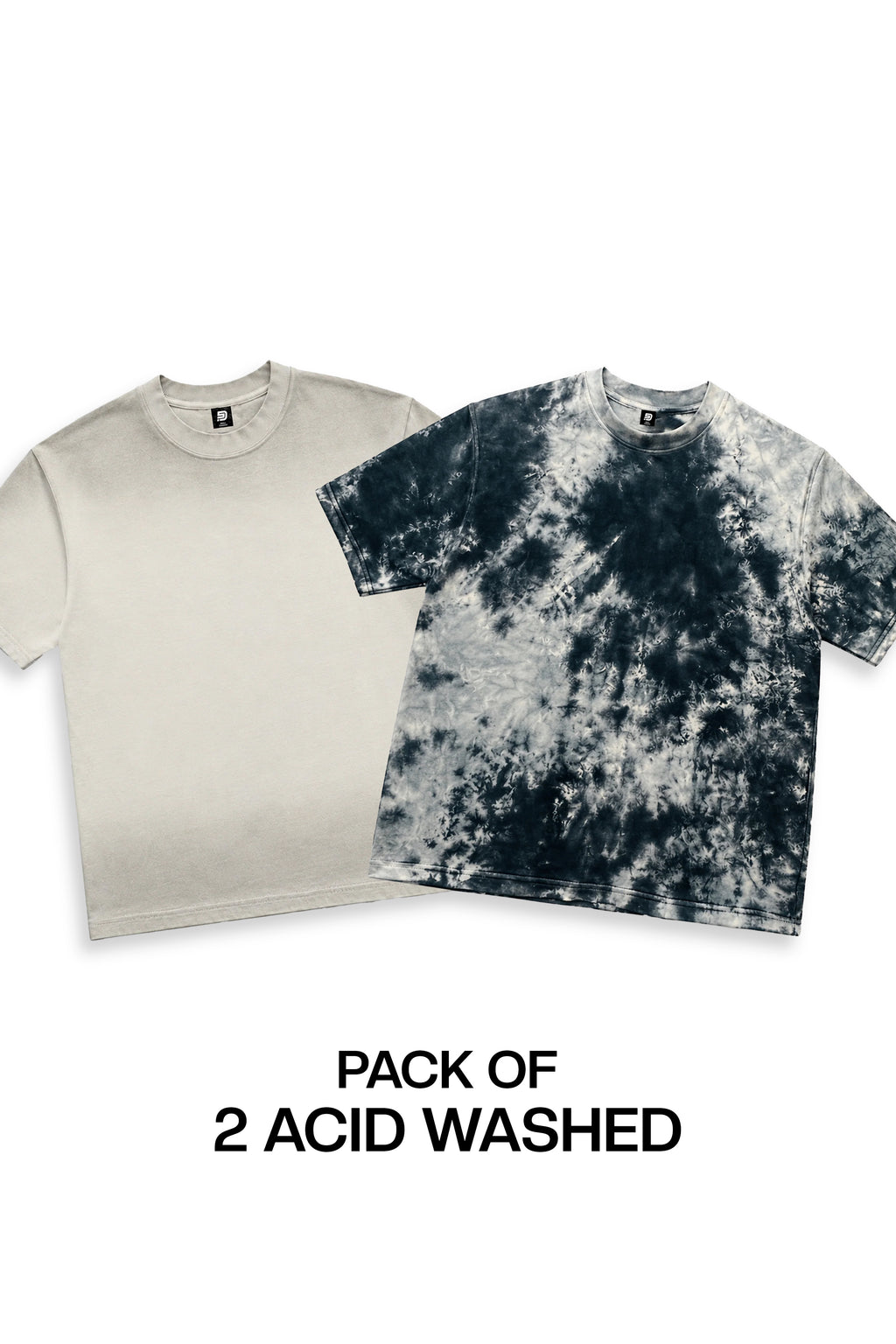PACK OF 2 ACID WASHED