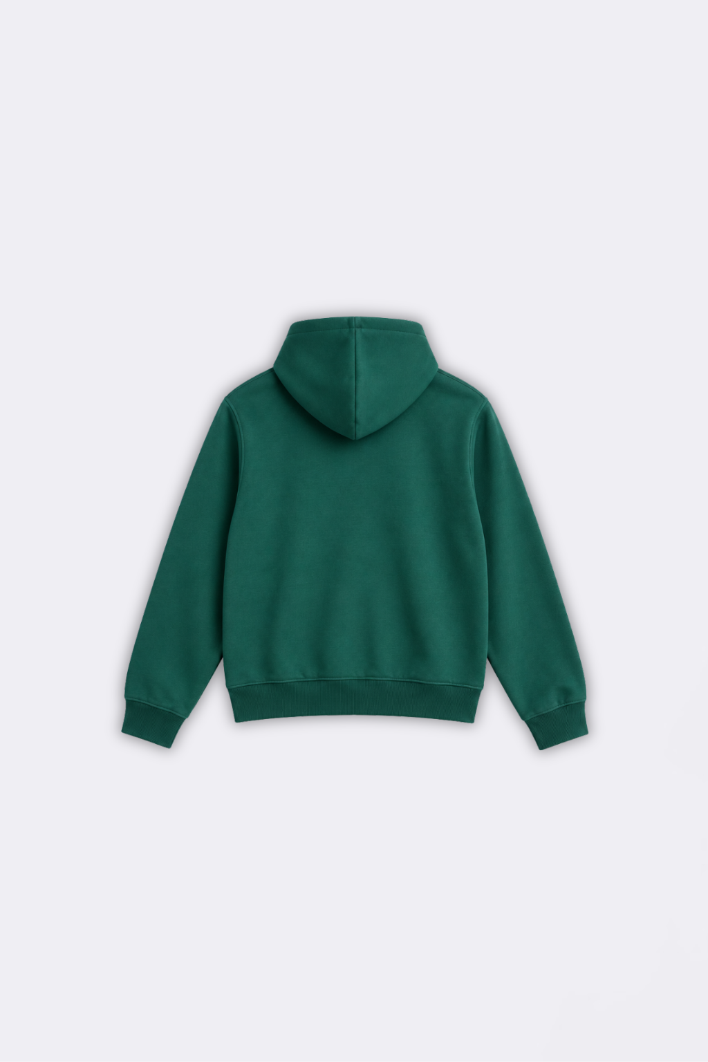 ESSENTIAL ZIP-UP HOODIE – FOREST GREEN