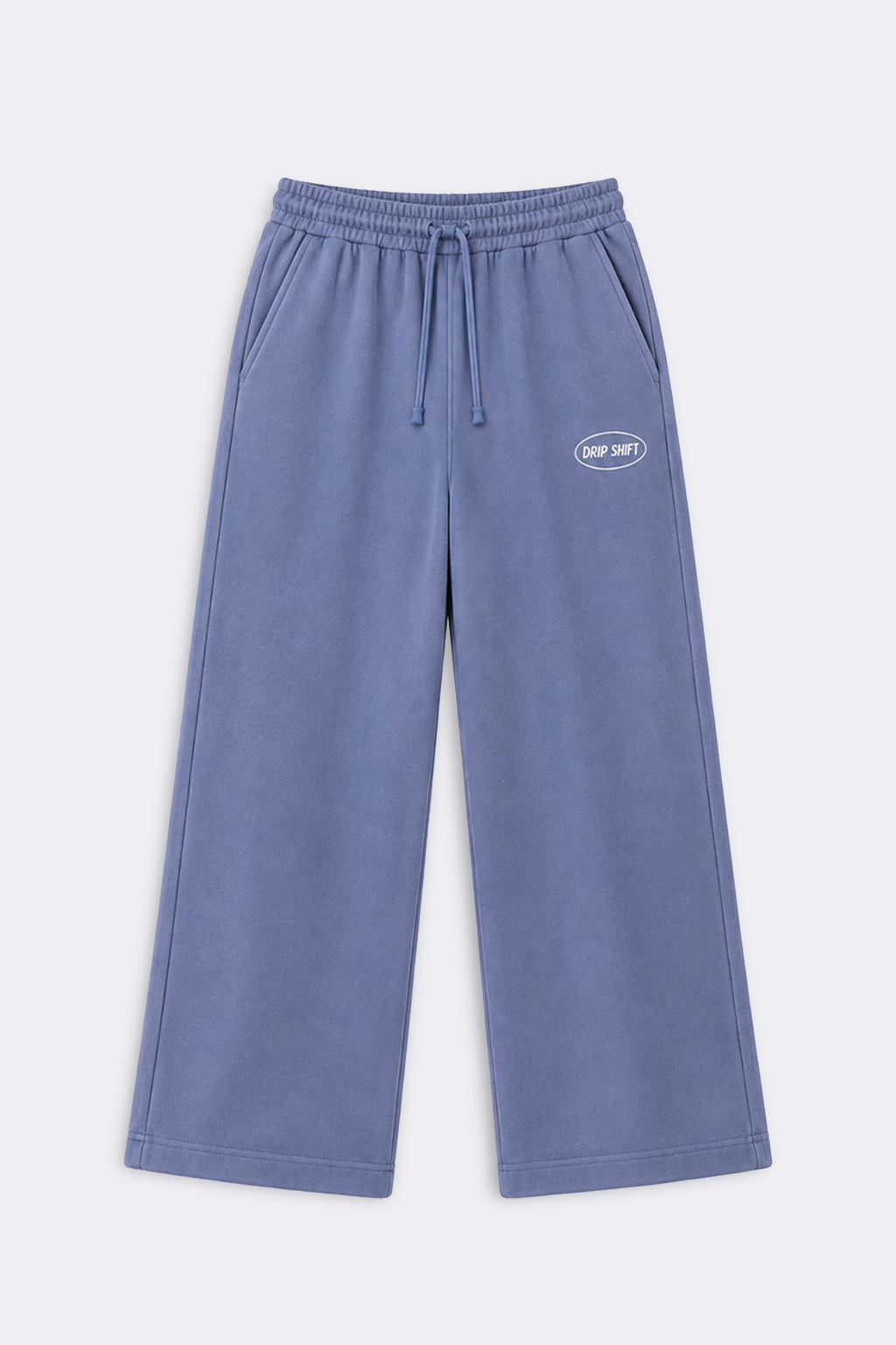 Essential Baggy Trouser — Dusty Blue