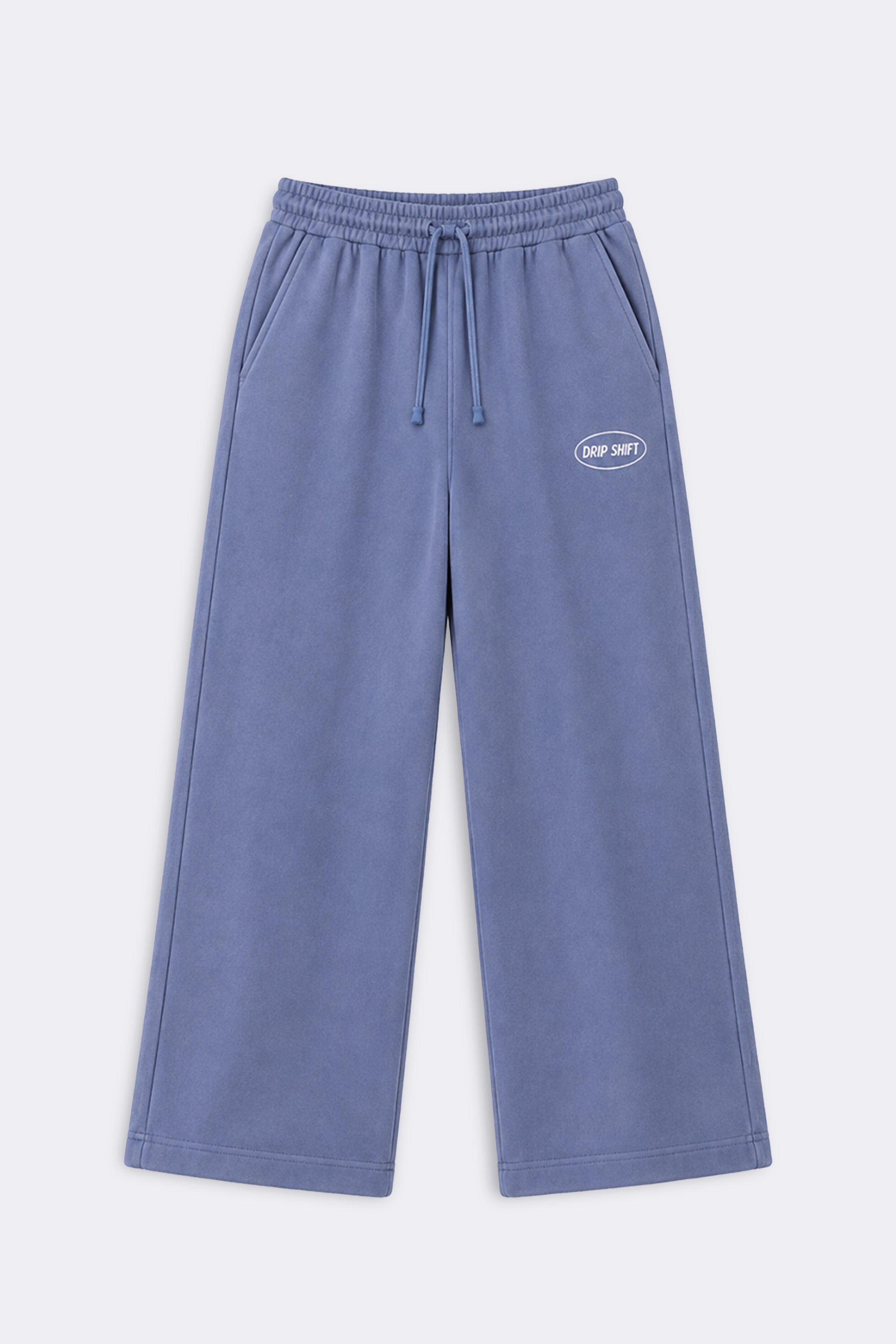 Essential Baggy Trouser — Dusty Blue