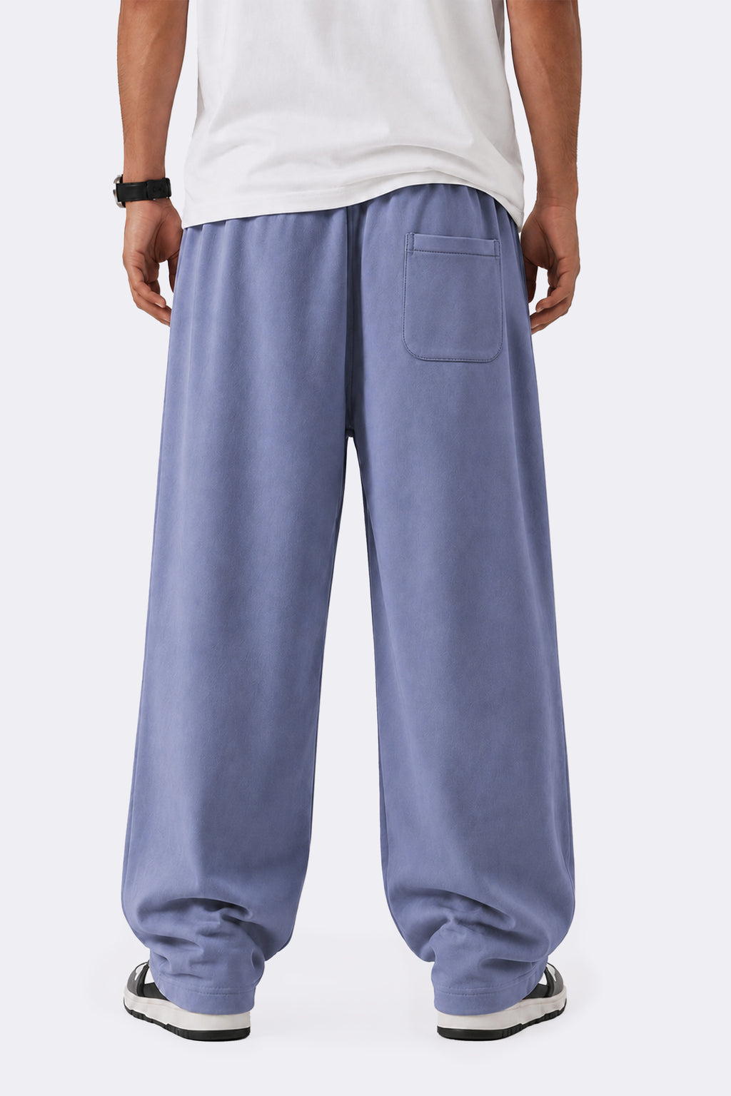 Essential Baggy Trouser — Dusty Blue