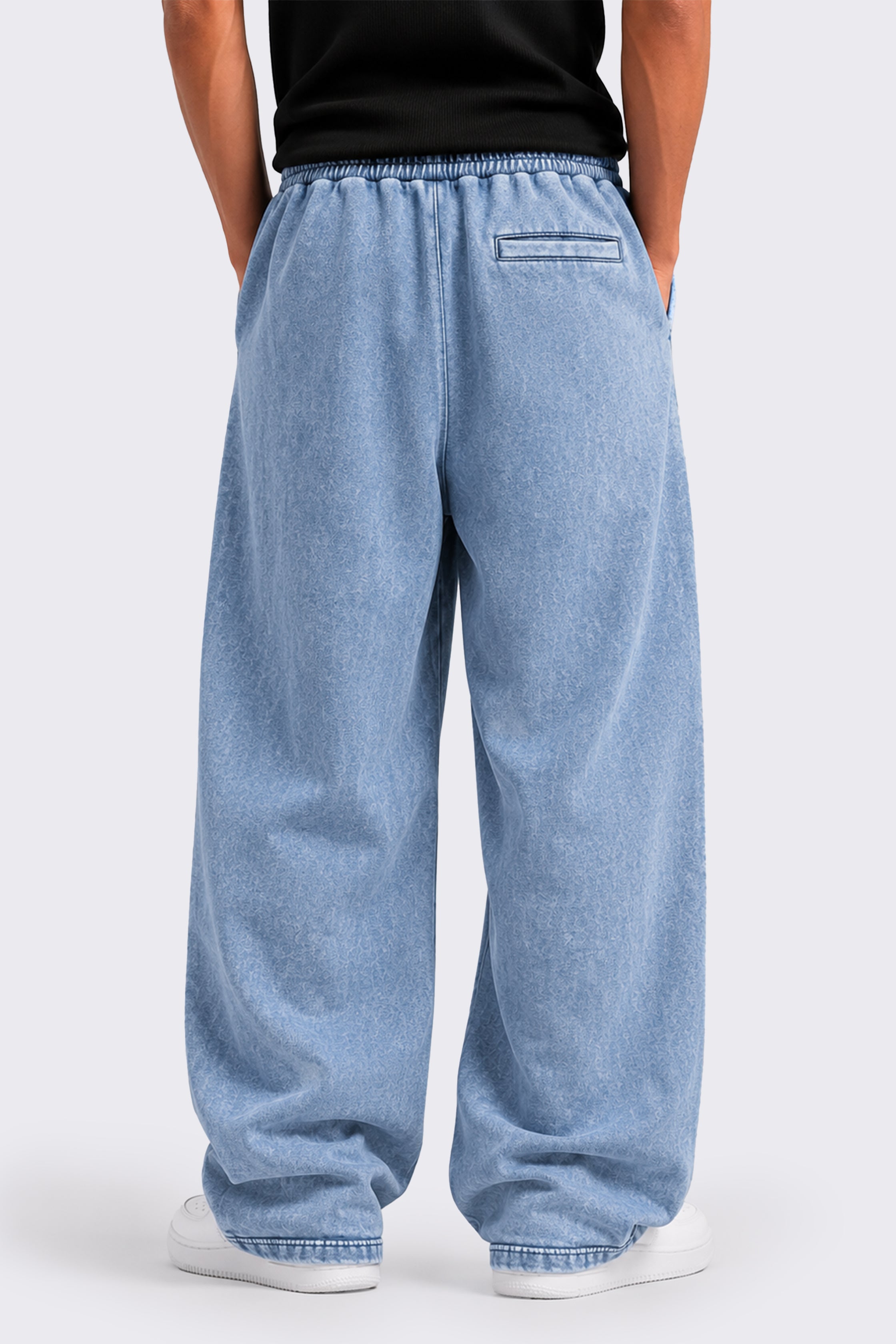Ice Blue Washed Trouser