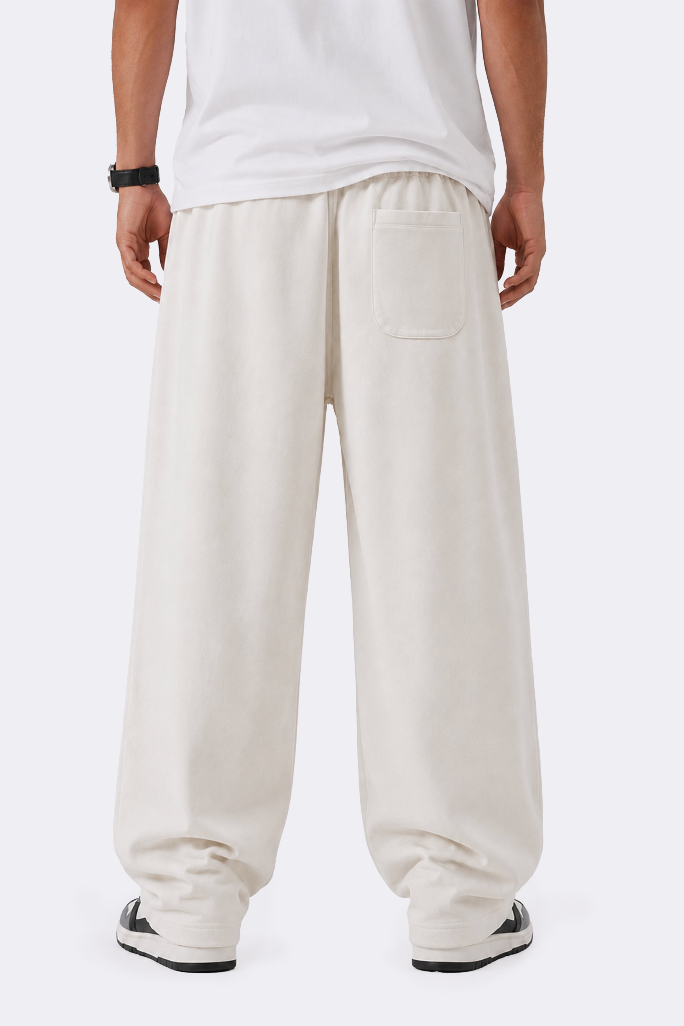 Essential Baggy Trouser — Cream