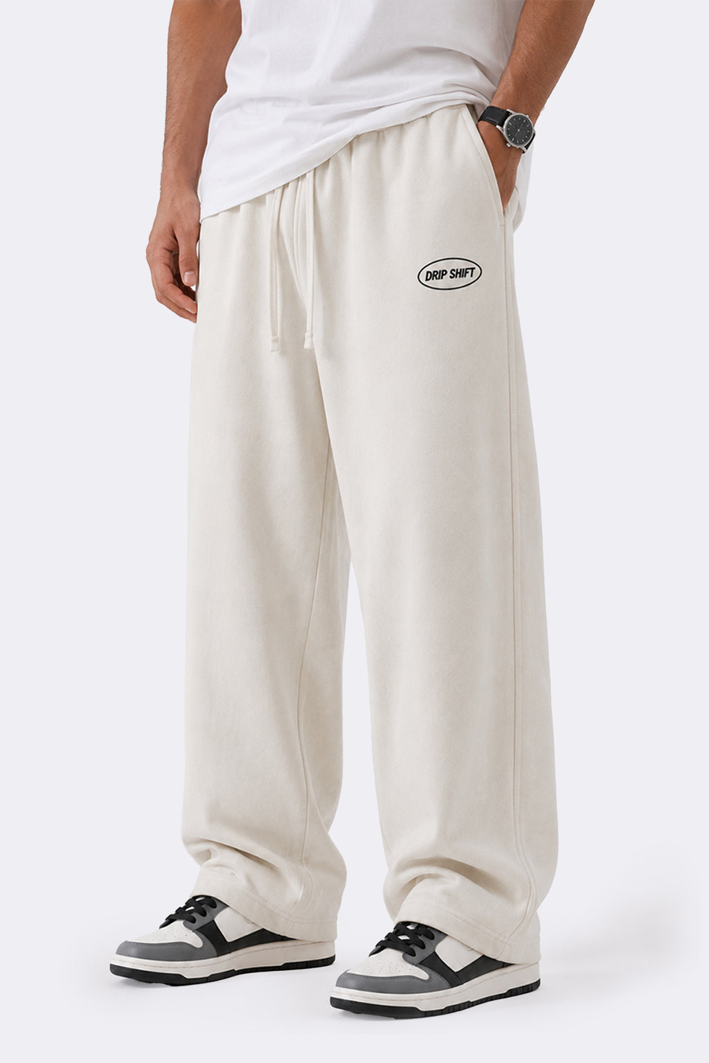 Essential Baggy Trouser — Cream