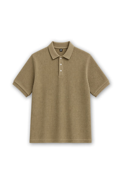 Sand Classic Button Polo