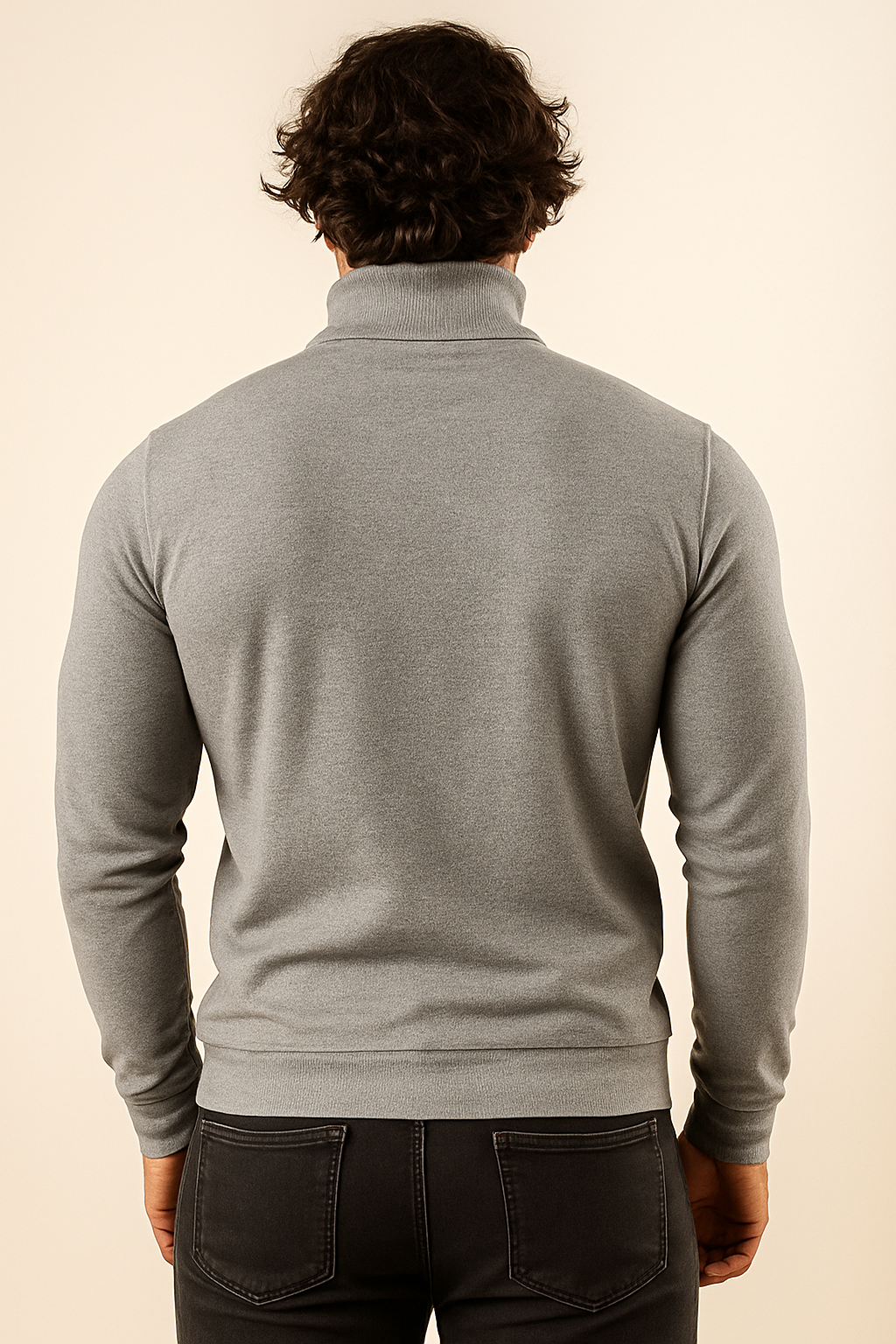 HEATHER GREY HIGH NECK