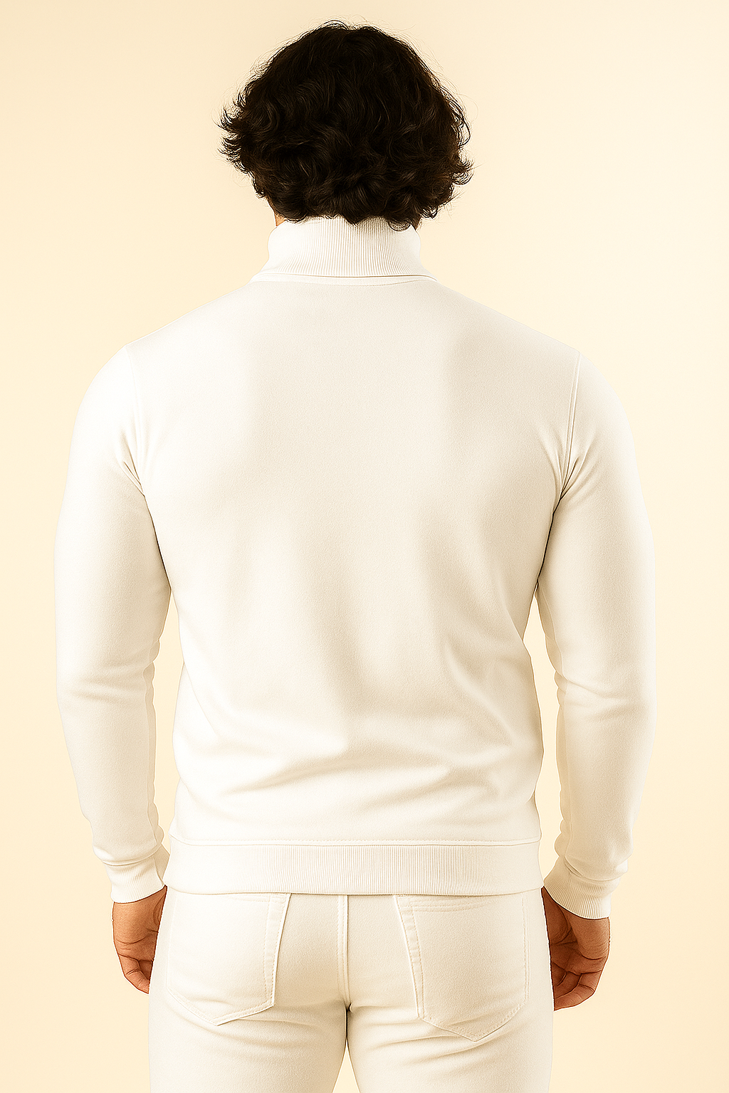 WHITE HIGH NECK