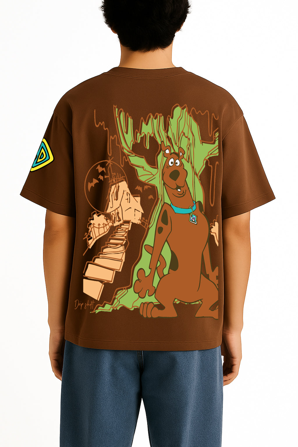 SCOOBY DOO OVERSIZED BROWN T-SHIRT
