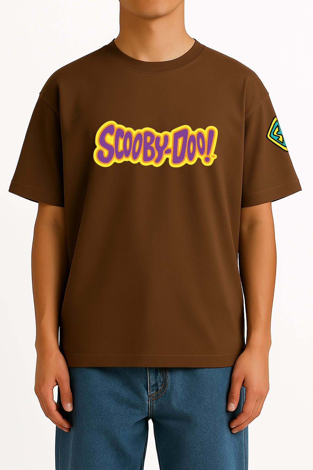 SCOOBY DOO OVERSIZED BROWN T-SHIRT