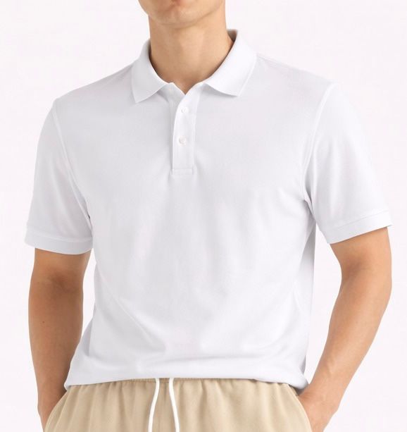 WHITE BASIC POLO