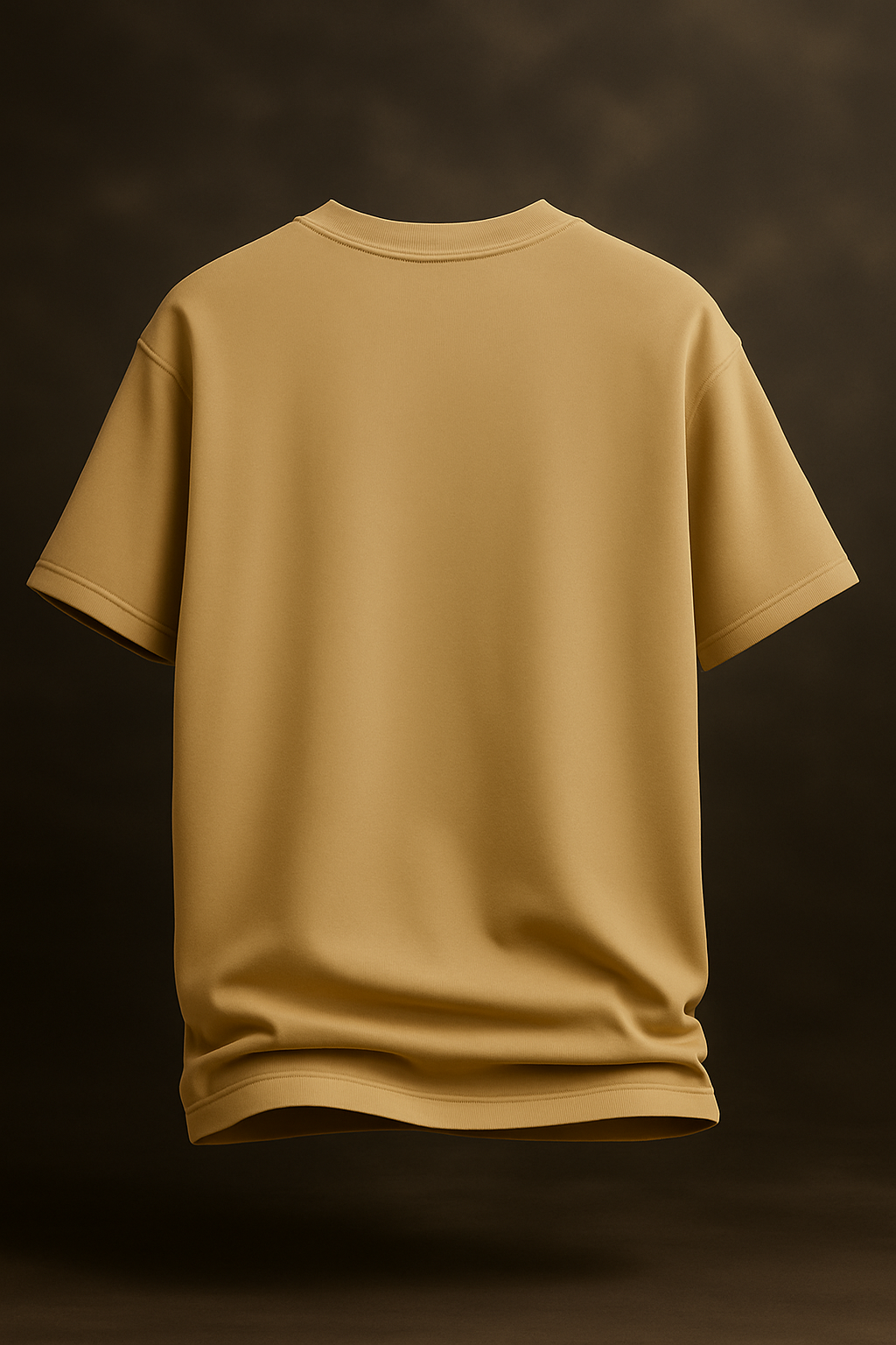 BEIGE OVERSIZED BASIC T-SHIRT