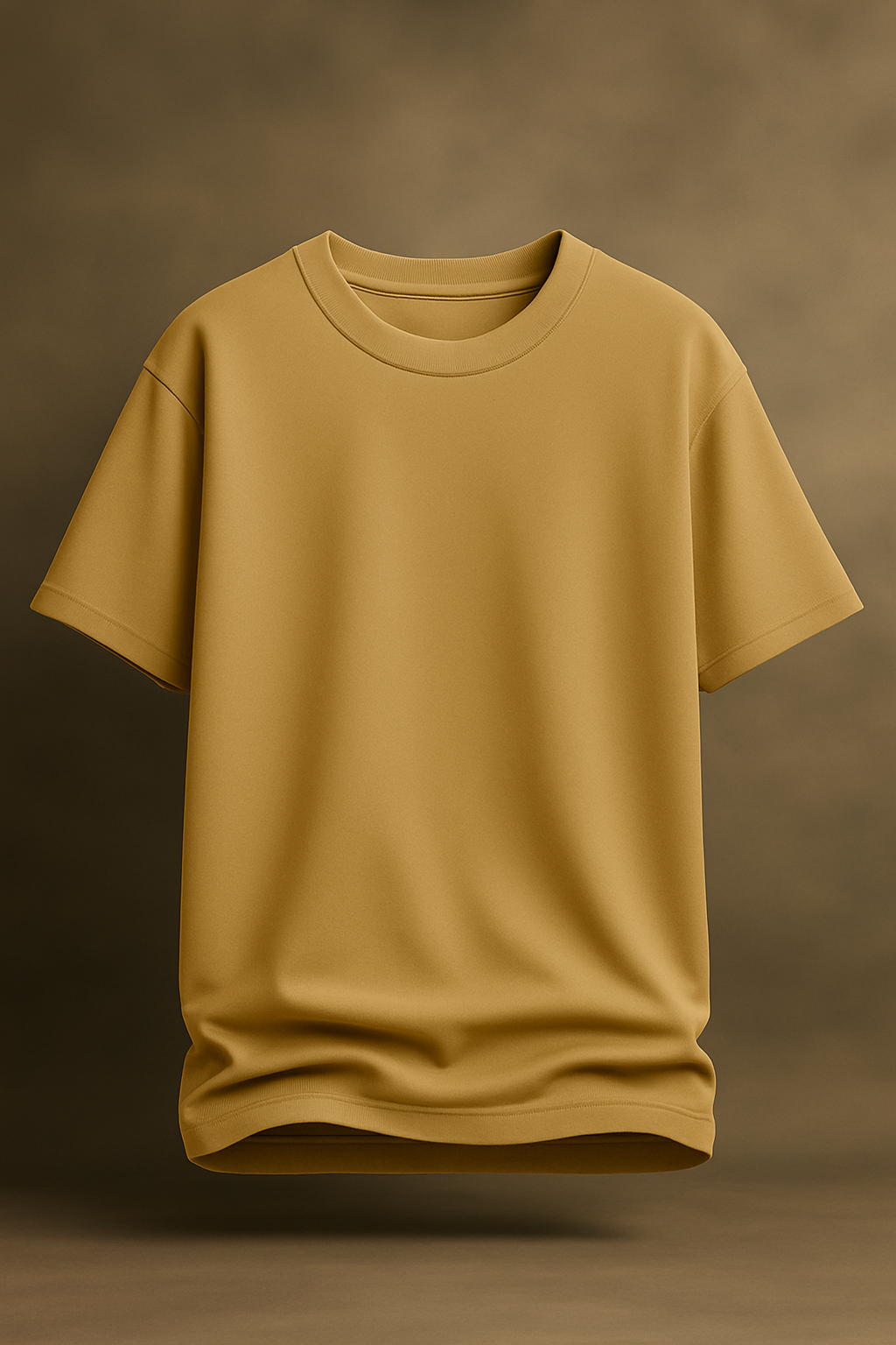BEIGE OVERSIZED BASIC T-SHIRT