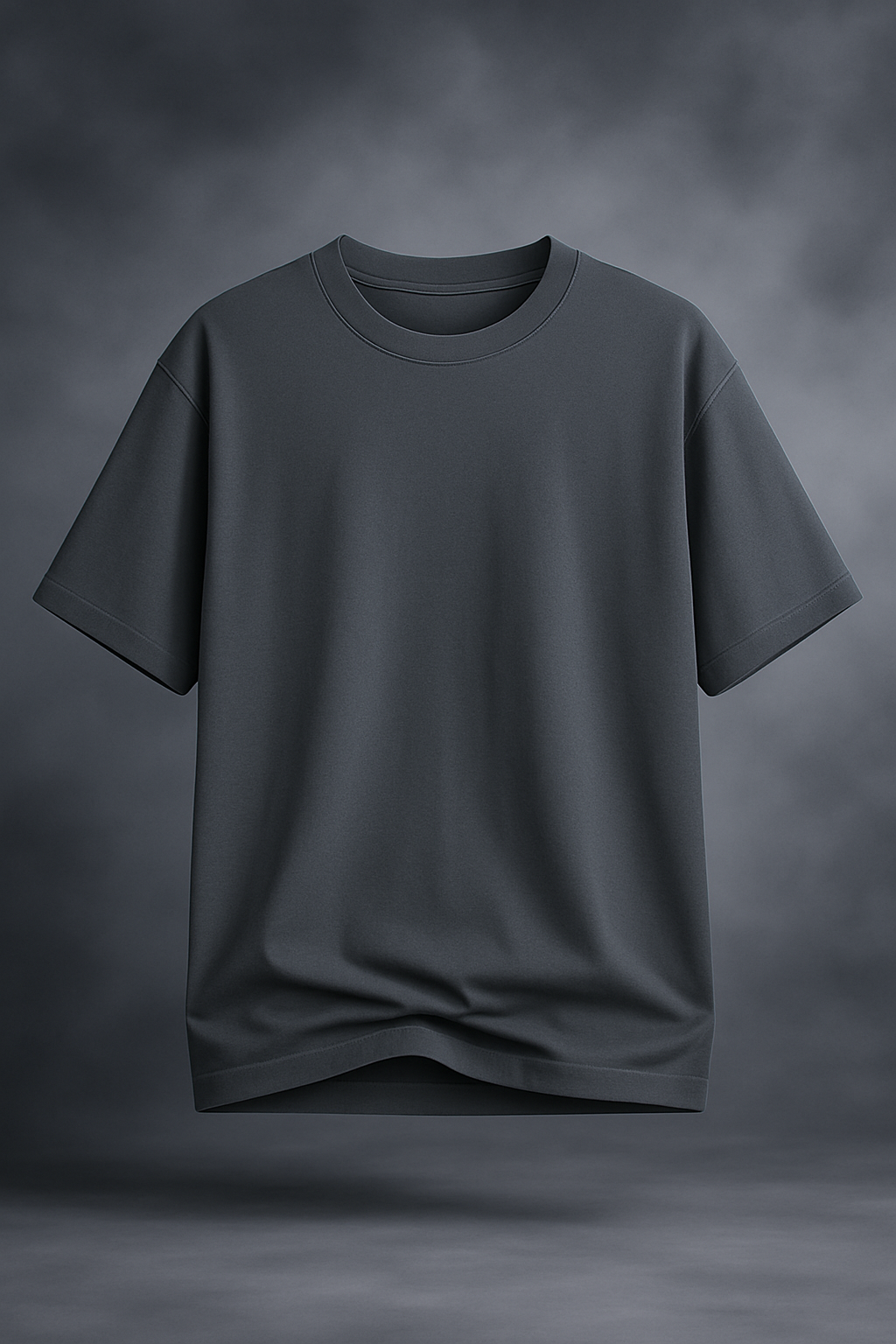 CHARCOL OVERSIZED BASIC T-SHIRT