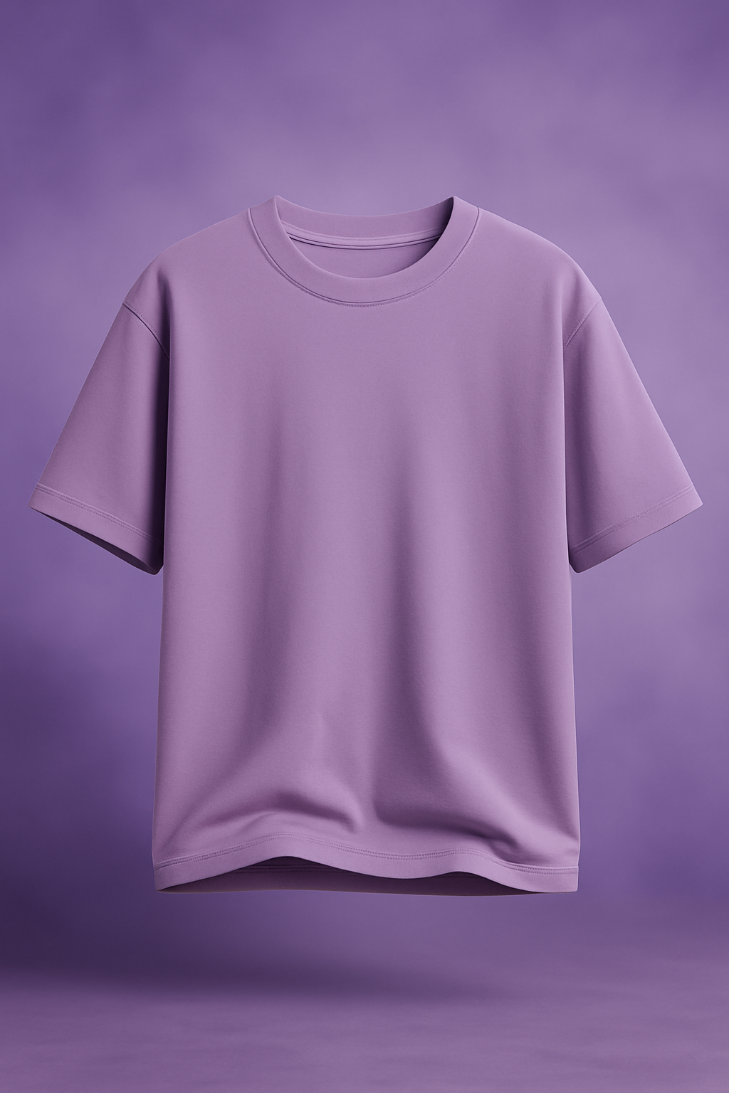 LILAC OVERSIZED BASIC T-SHIRT