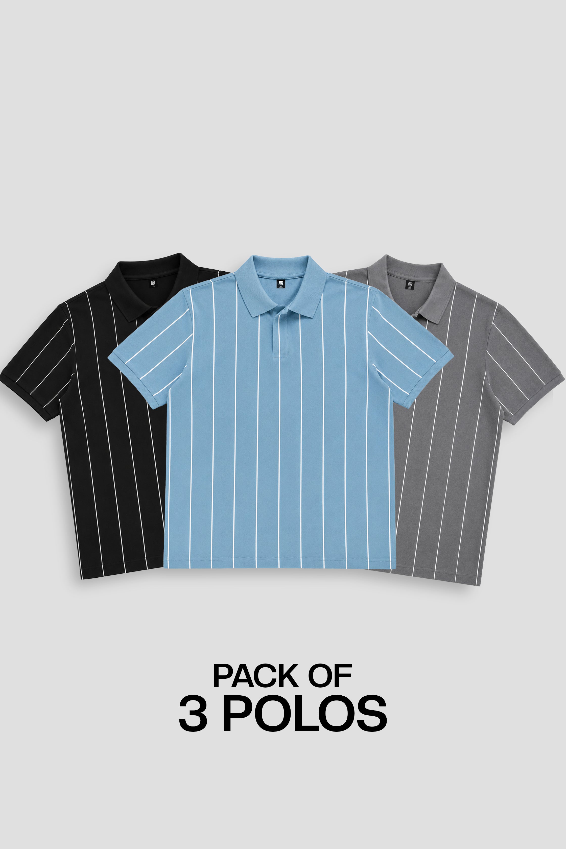 Pack Of 3 Lining Polo