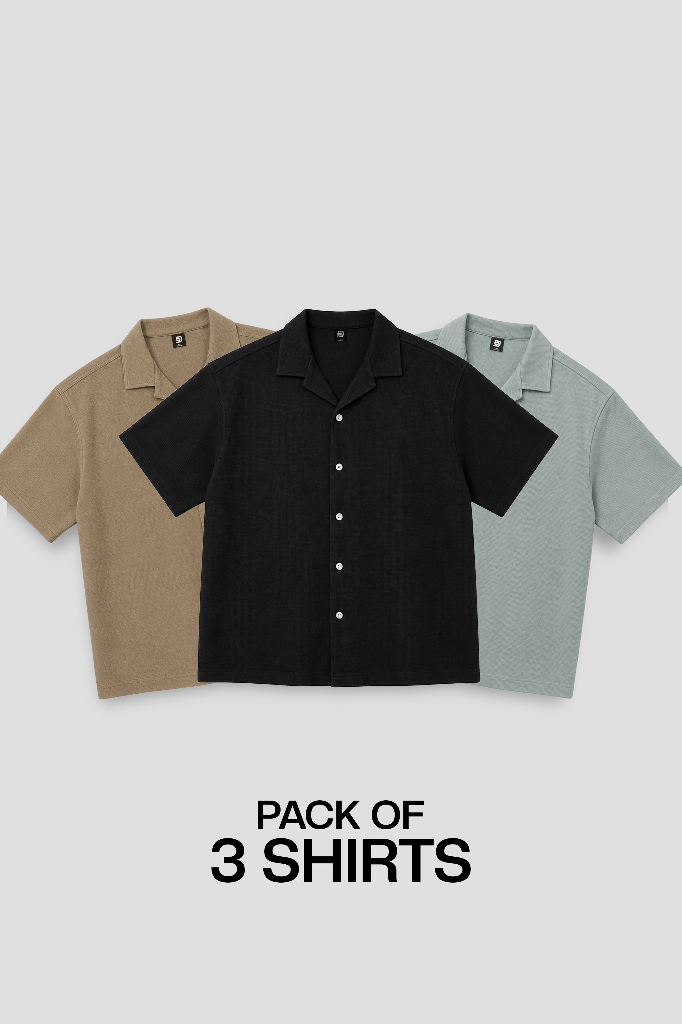 PACK OF 3 OVERSIZED SHIRTS