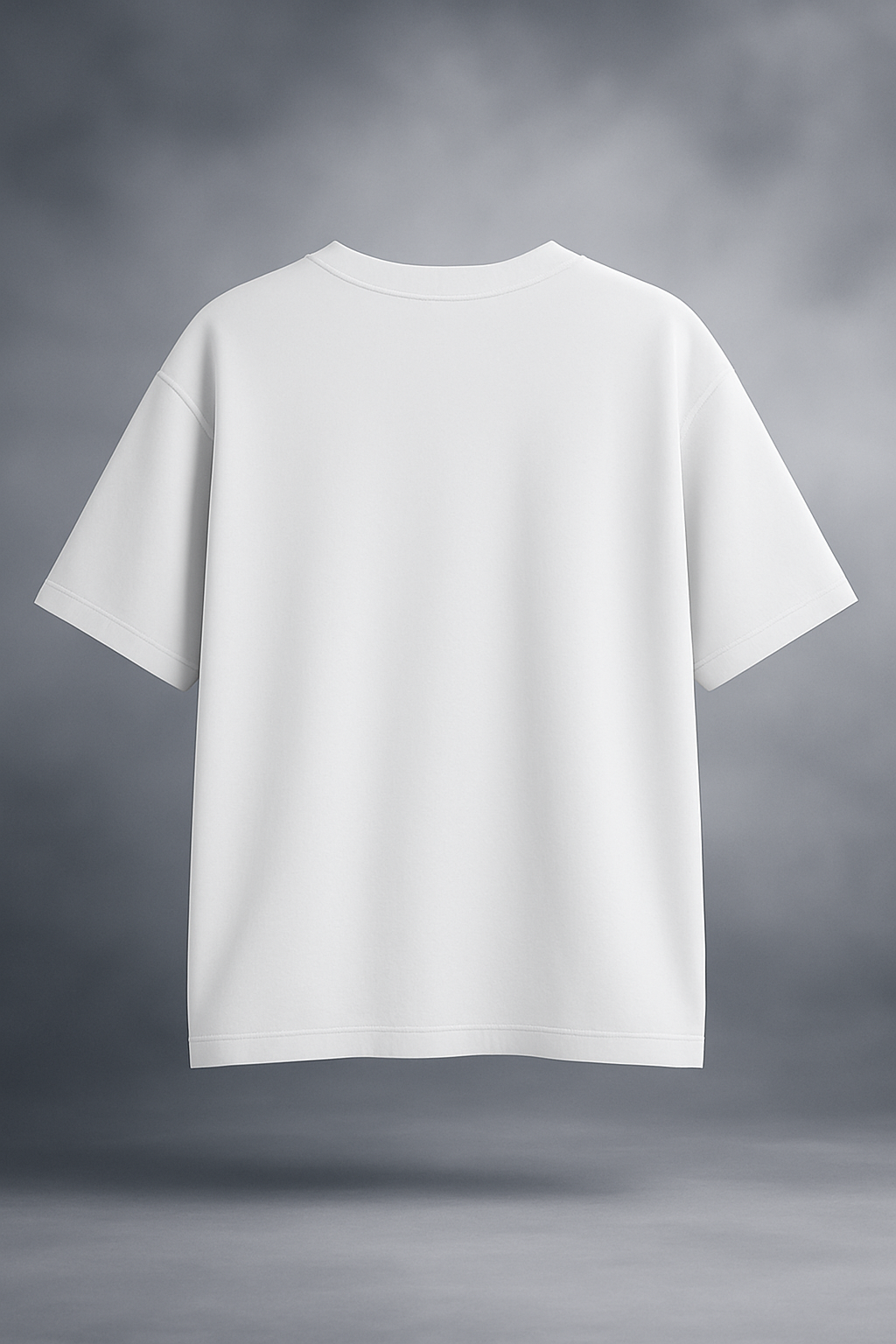 WHITE OVERSIZED BASIC T-SHIRT