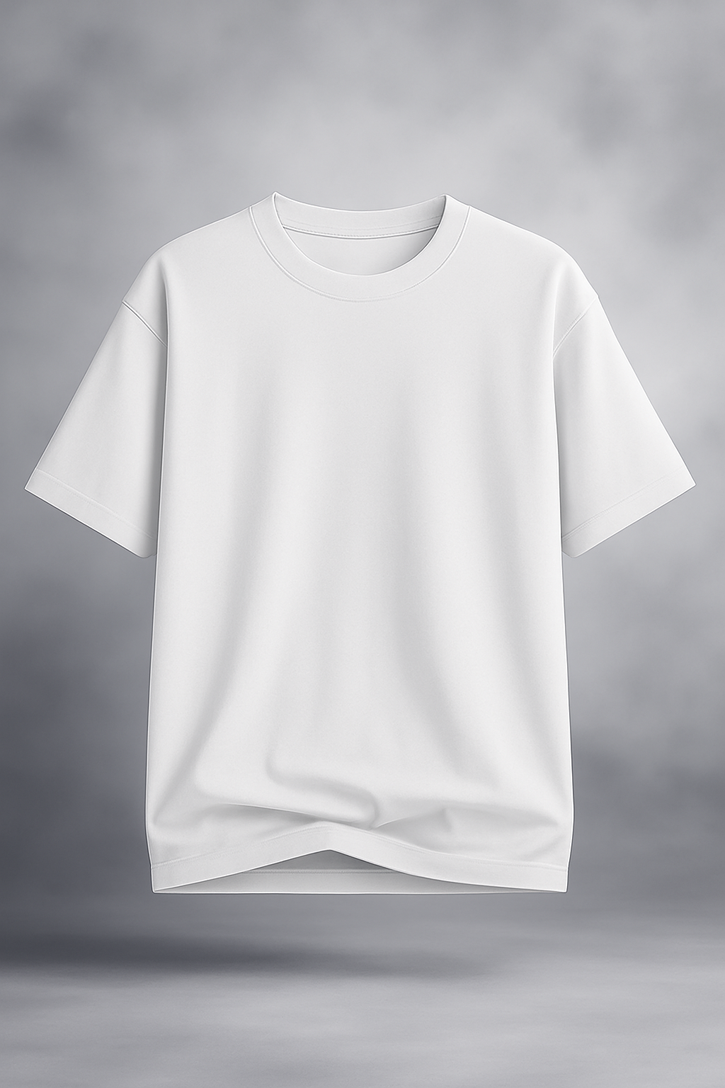 WHITE OVERSIZED BASIC T-SHIRT